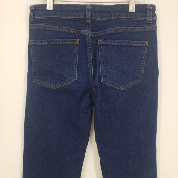 Pilcro and the Letterpress Anthropologie Cropped Jeans 26 Slim Straight Leg Blue - Picture 8 of 10